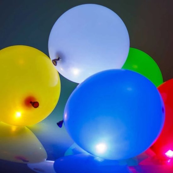 LED-ballonger (10-pakke) - Trykk på bildet for å lukke