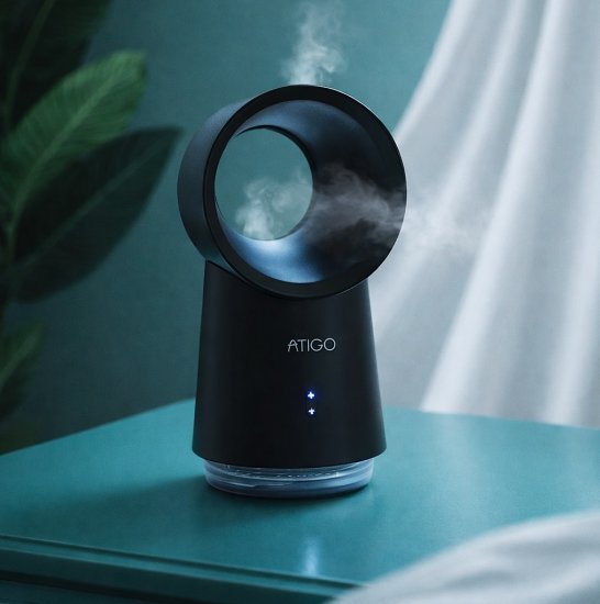 Atigo AIR - Bladløs vifte - Trykk på bildet for å lukke