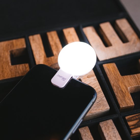 LED Selfie-lampe - Trykk på bildet for å lukke