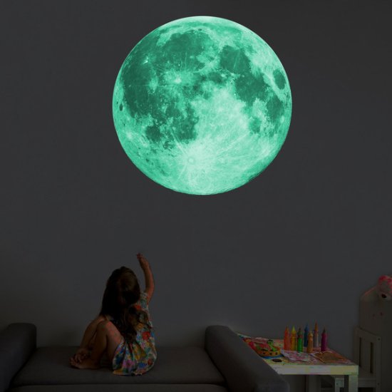 3D veggdekor - Månen - Trykk på bildet for å lukke