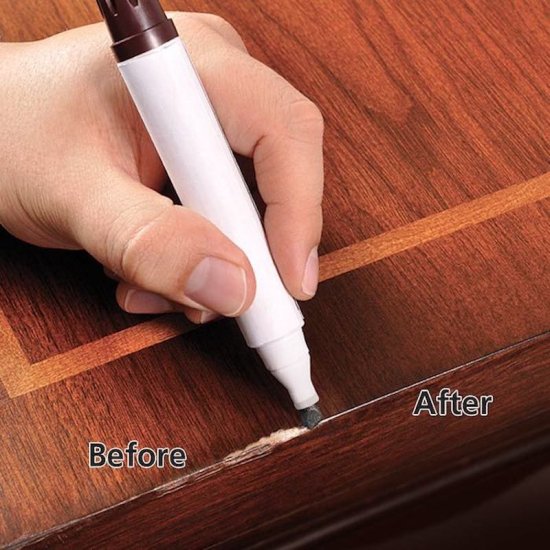 Møbelpenne - Reparer ridser i træ (6 stk) - Trykk på bildet for å lukke