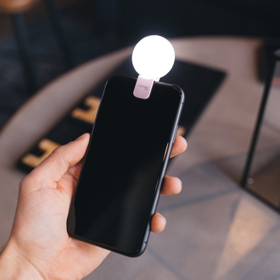 LED Selfie-lampe - Trykk på bildet for å lukke