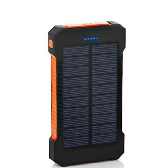 Powerbank med solceller - Trykk på bildet for å lukke