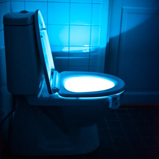 LED-belysning for WC - Trykk på bildet for å lukke