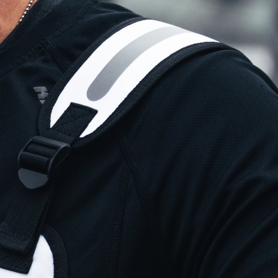 Vanntett reflekterende vest med lommer - Trykk på bildet for å lukke