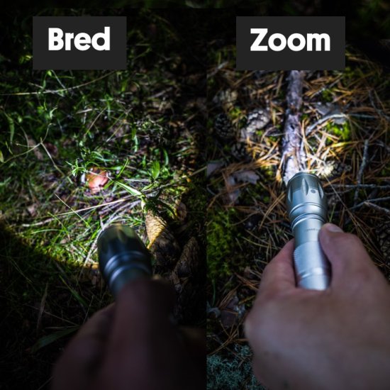 Tactical Flashlight - Lommelykt - Trykk på bildet for å lukke