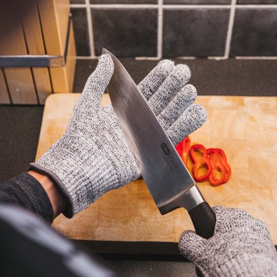 Vernehansker for skjæring (rustfritt stål) - Trykk på bildet for å lukke