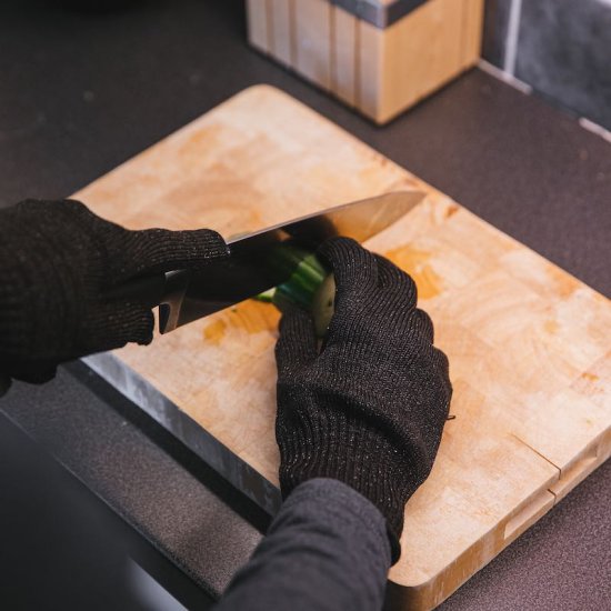 Vernehansker for skjæring (rustfritt stål) - Trykk på bildet for å lukke