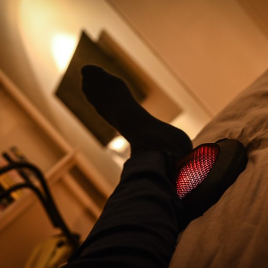 Trådløs massasjepute med varme - Trykk på bildet for å lukke