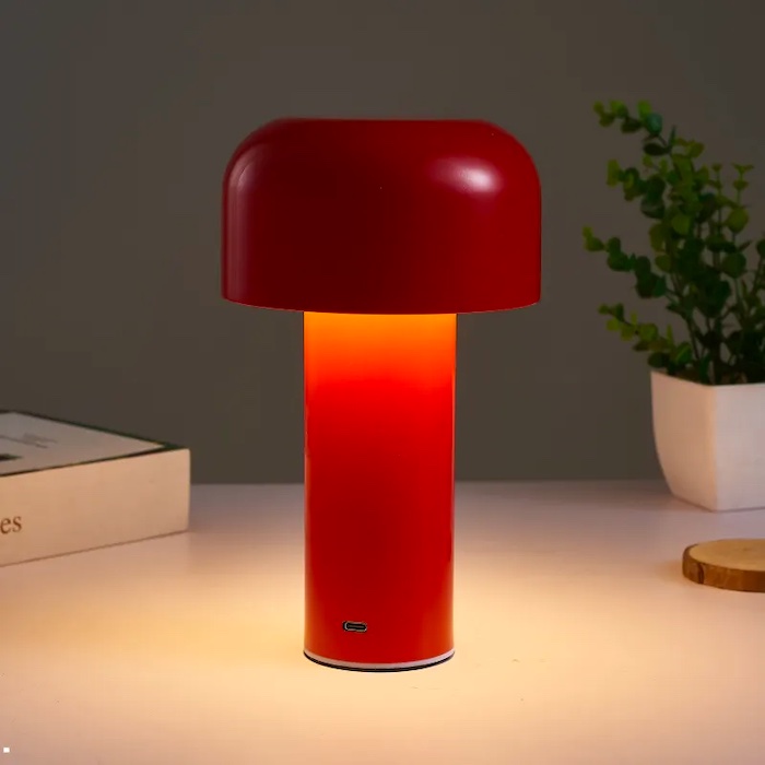 Trådløs bordlampe med dimmer