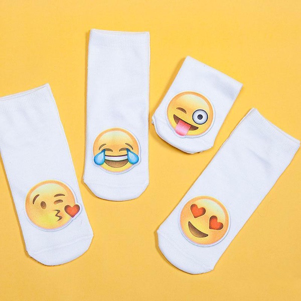 Emoji sokker (4 par)