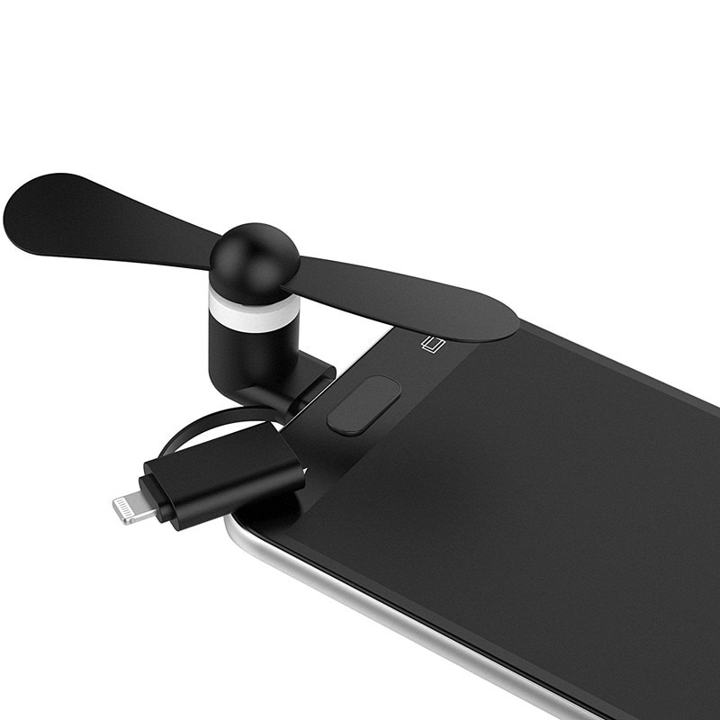 Mini-fan-håndvifte for iPhone och Android