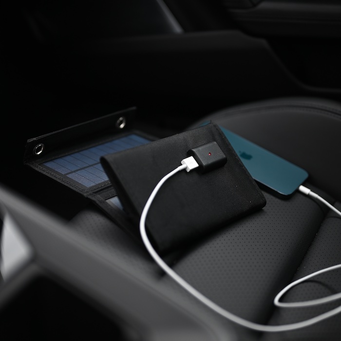 Vanntett solcellelader USB