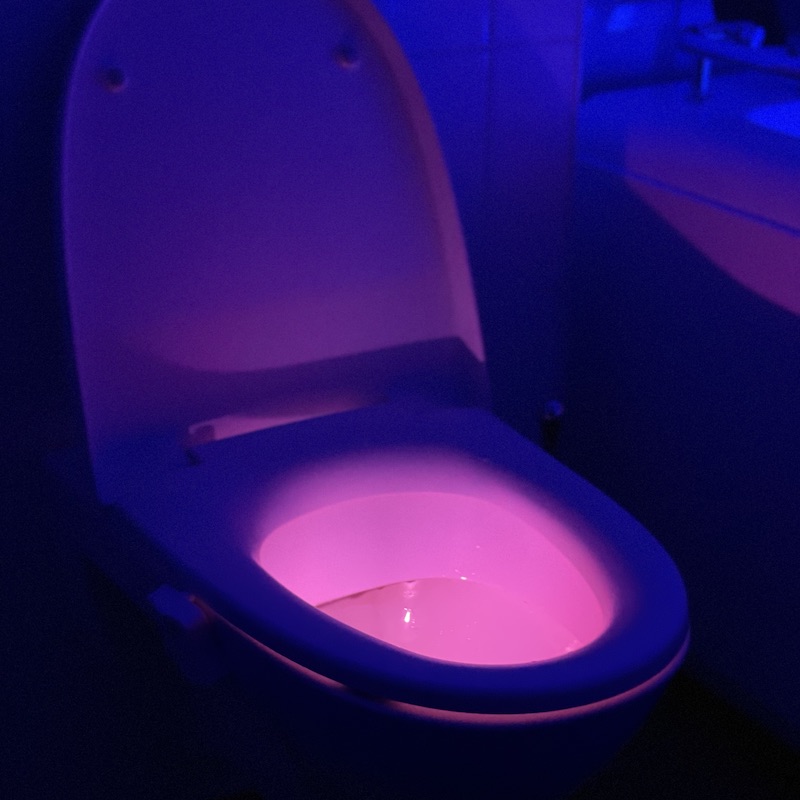 LED-belysning for WC