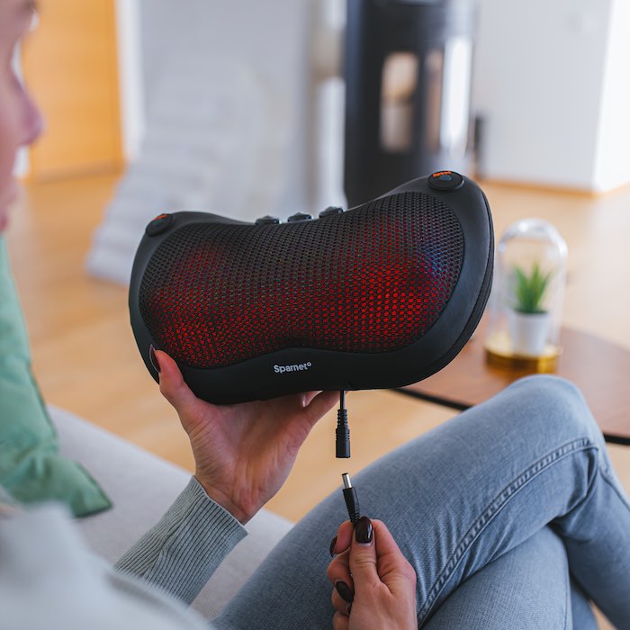 Trådløs massasjepute med varme