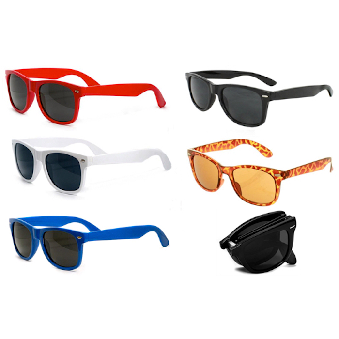 Solbriller i wayfarer-modell